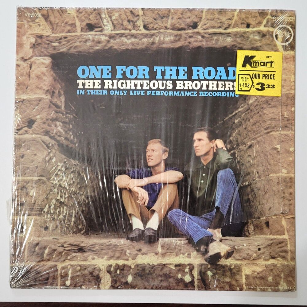 Righteous Brothers One For The Road Vinyl LP Verve EX/VG+ '68 Stereo